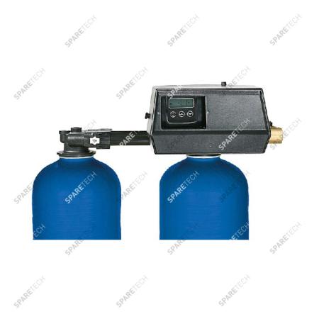 Adou Twin vanne Fleck 9100 SXT électronique, 2x75L + bac à sel 200L