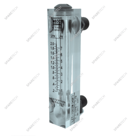 Débitmètre M 1/2", 400L/h, 17x3cm, montage arrière