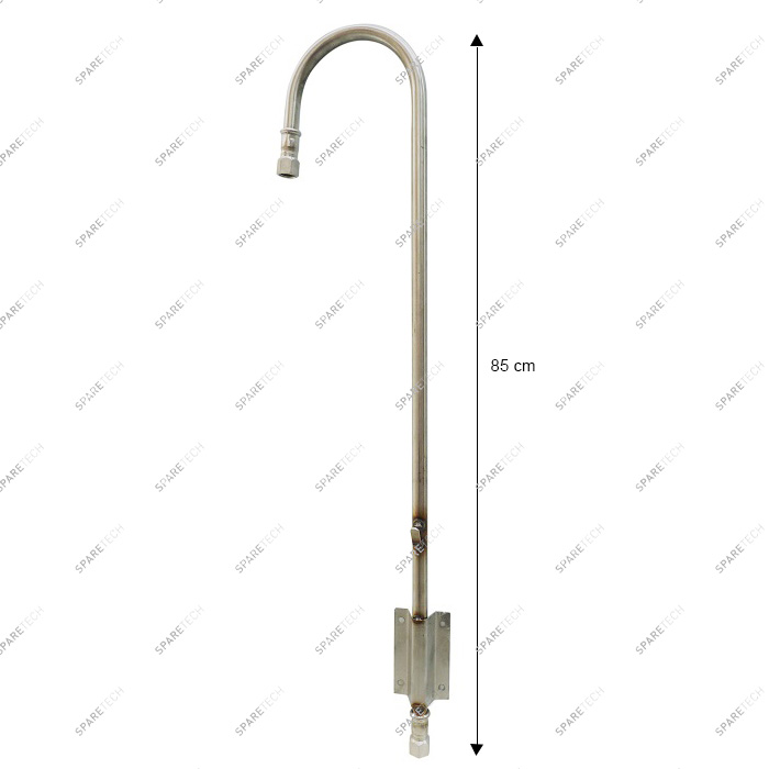 Crosse inox 85cm, FF1/2" (support de tuyau), droite